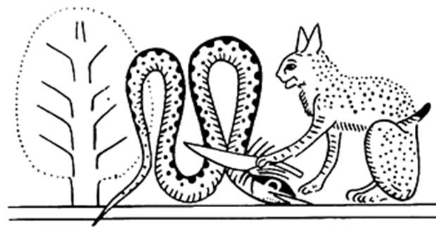 Кот и змей