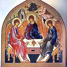 Рублевская Троица: Михаил, Яхве и Гавриил